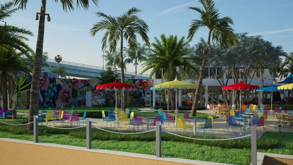 Carnivale Bahamas patio rendering